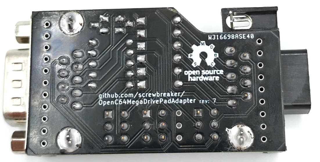 Commodore 64 & Amiga Adapter for Sega Genesis Gamepads - Standard Sega Gamepad Adapter thumbnail 9